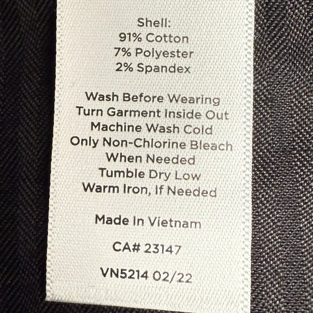 EUC Women's TALBOTS‎ Black Corduroy Jegging Jeans | Size 12